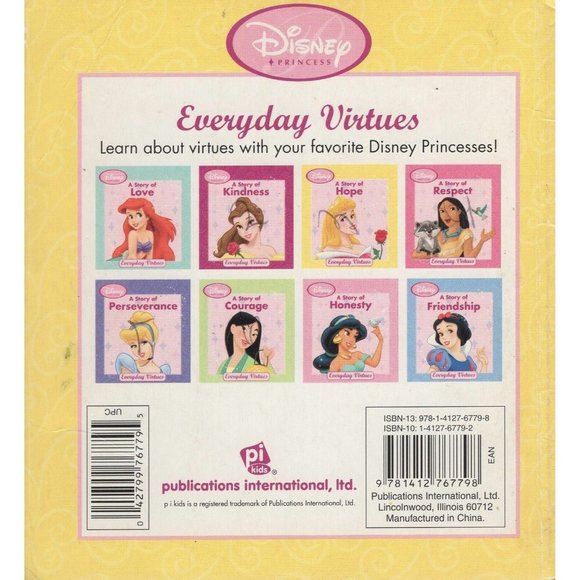 Disney Princess A Story of Hope by Lisa Harkrader Children Kids Literature - Picture 2 of 2